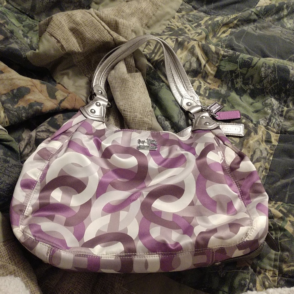 Coach Madison Style Purple and Gray